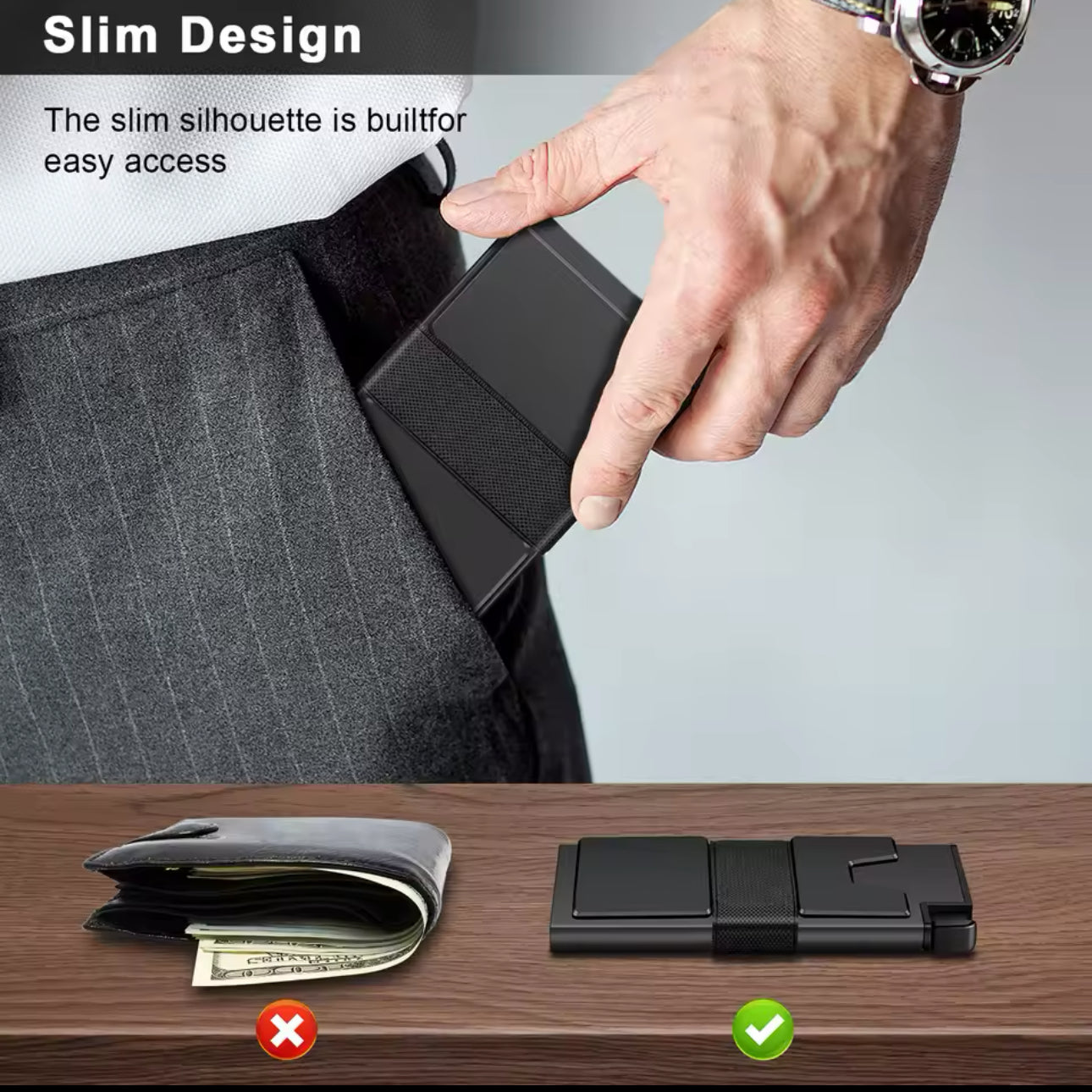 Slim & Minimalist Metal Wallet